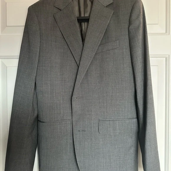 Bonobos jetsetter stretch wool blazer in grey, 38R Slim fit